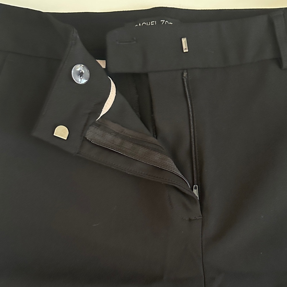 Rachel Zoe Black Wonen's Dress Pants - Flat Front Tailored Style - Picture 3 of 5